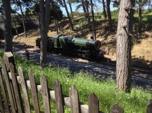 2807 at Cheltenham Racecourse station "running round" ready for its return to Toddington