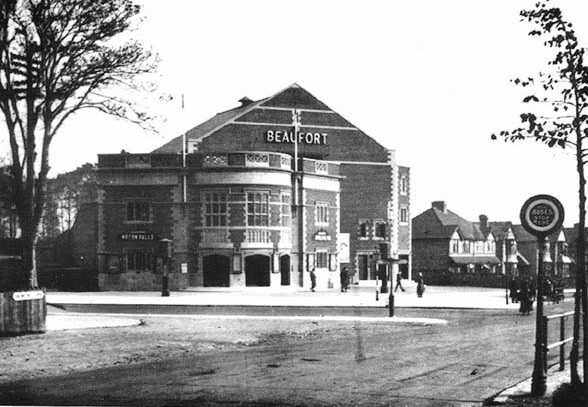 The Beaufort Cinema just 2 years after opening. The Beaufort had a magnificent Tudor style interior and was closed on 19th August 1978 with Doug McClure in "Warlords of Atlantis" and Terence Hill in "Watch Out We’re Mad". There were hopes that the cinema could be designated a ‘Listed’ building, but the powers that be at that time deemed it’s interior as fake, and not real Tudor, and listing was refused.