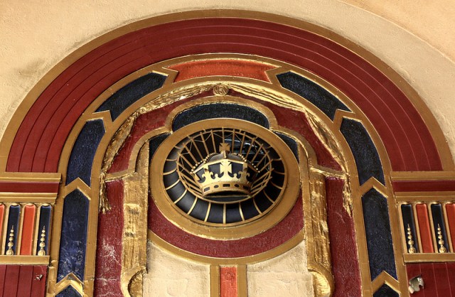 Royalty Cinema Harborne - interior Art Deco feature above fire doors