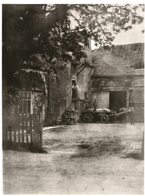 Sarehole Mill in 1870 seen across the yard from Wake Green Road, close to where the bus stop is now.