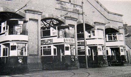 Trams at Witton (Aston Manor) Tram Depot