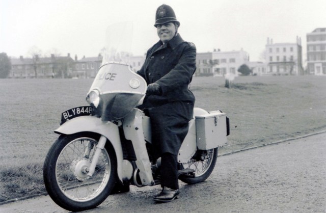 The LE became Velocette’s best selling model. It saw widespread adoption by police forces for urban patrol. At the time policemen on foot patrol were required to salute sergeants and inspectors. With the introduction of the LE this became dangerous, requiring the officer to take his hand off the handle bars, and so the rider was allowed to show respect with a smart nod. It has been suggested that this is how the LE became known as "Noddy Bikes". However, Noddy (the popular cartoon character created by Enid Blyton) who famously had frequent run-ins with the Policeman Mr Plod, is also credited with being the origin.